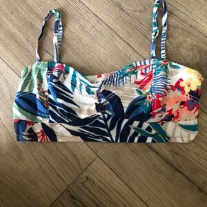 Roxy Tropical Print Crop Top